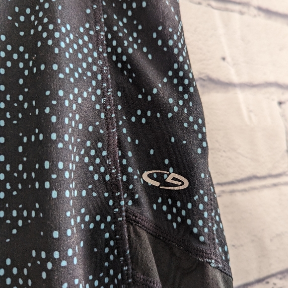 C9 by Champion Duo Dry Capri Length Black and Blue Leggings Women's Size Small - Picture 5 of 10